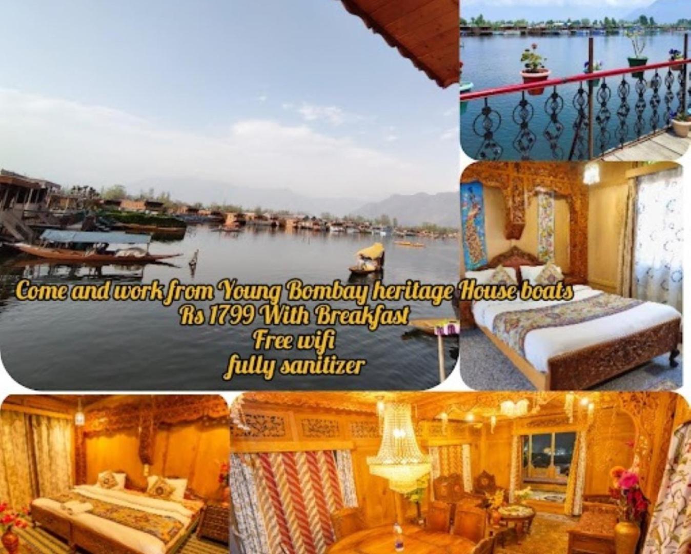 Young Bombay Premium Heritage Houseboat ศรีนาการ์ ภายนอก รูปภาพ